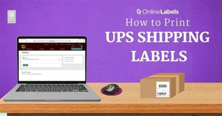 Can I print a UPS label at UPS?