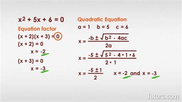 Can quadratic equation have two variables?