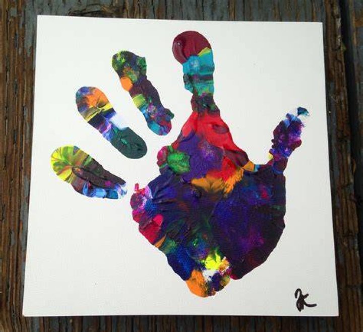Can you do handprints with acrylic paint?