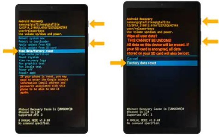How do I factory reset my iview tablet?