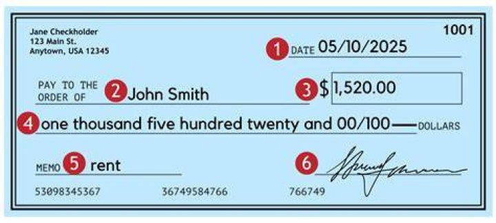 How do you write 1 450 on a check?