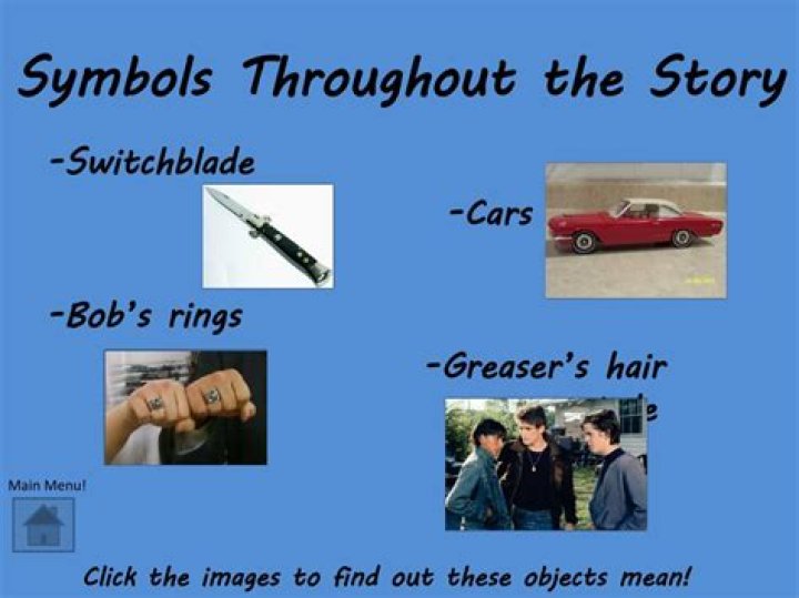 What do bobs rings symbolize in the outsiders?