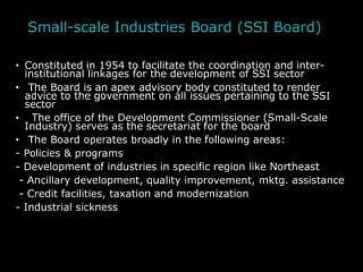 When was small scale industries board constituted?