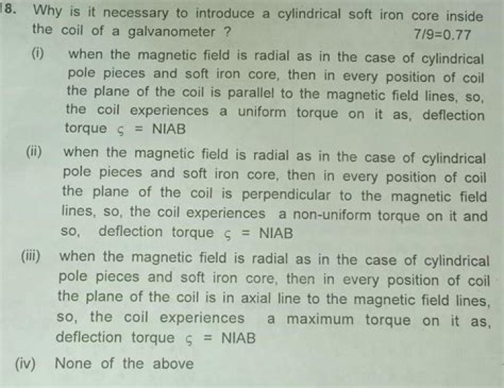 Why is it necessary to introduce a cylindrical soft iron?